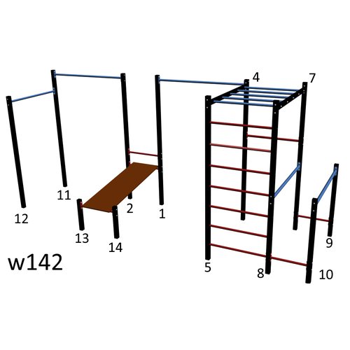 Спортивная площадка Workout W142