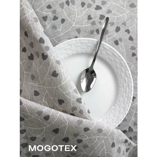 Скатерть столовая прямоугольная, текстиль, лен/пэ, 150*120 см, 1 штука 4985/7