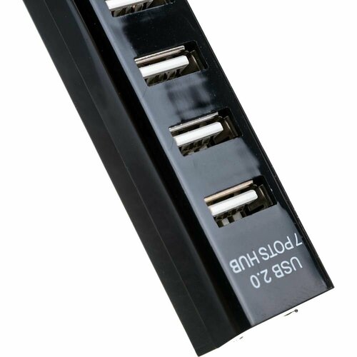 REXANT Разветвитель USB на 7 портов черный 18-4107