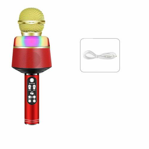 Беспроводной bluetooth караоке-микрофон Q008 красный 129000₽