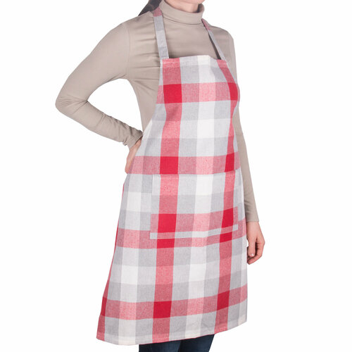 Фартук кухонный Red and Grey cells Borghouse размером 80х60 см 556₽