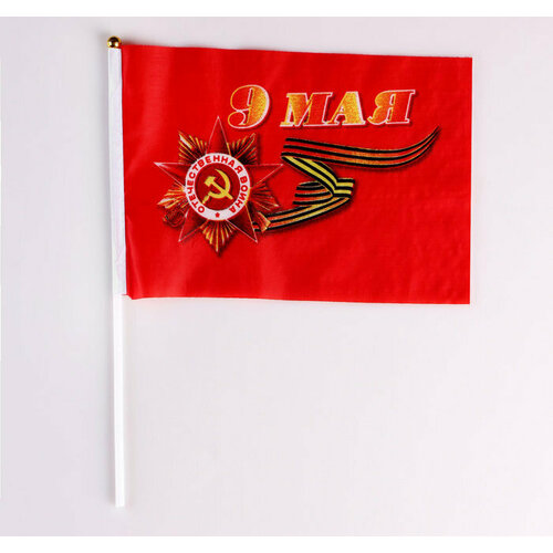 Флаг 9 Мая средний 40х30 флаг 60х40 см 9 мая памятник советскому солдату gorolla