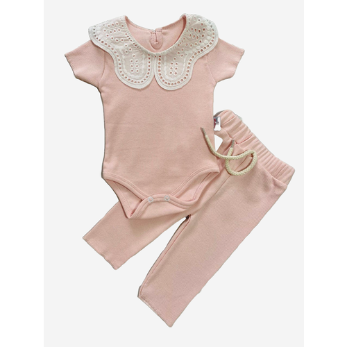 Комплект одежды By Murat Baby, размер 12 мес, пыльная роза, розовый комплект одежды by murat baby размер 12 18 розовый
