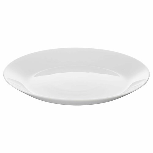 Oftast IKEA 603.189.39 Тарелка 19 см Белый белый