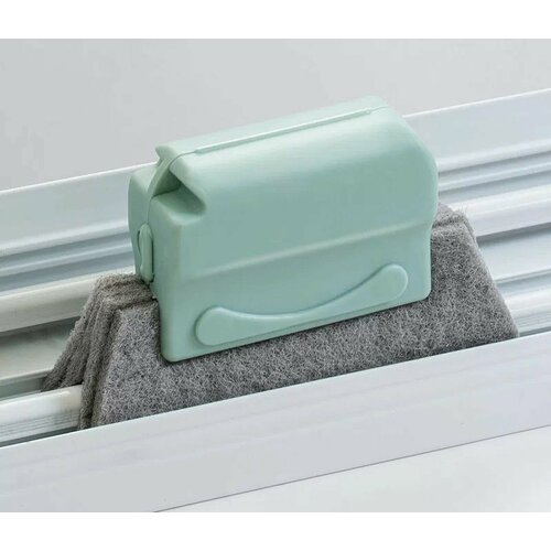 Хозяйственная щетка, губка для мытья окон, уборки дома кухни Зеленая