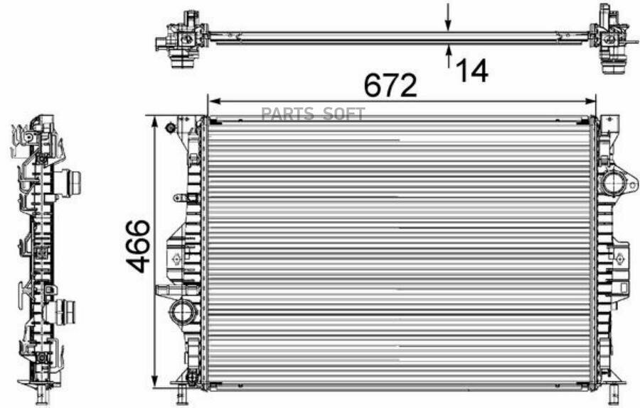 MAHLE CR906000S Радиатор основной