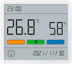 ATuMan Метеостанция часы с датчиком температуры и влажности Duka AtuMan TH1 Белый