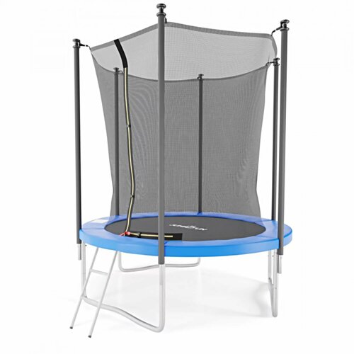 Батут с защитной сеткой DFC JUMP4FUN 6 ft синий с лестницей батут с внутренней защитной сеткой dfc trampoline stock 6 ft jump4fun черный