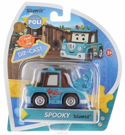 Silverlit Robocar Poli Металлическая машинка Спуки 6 см, 83166