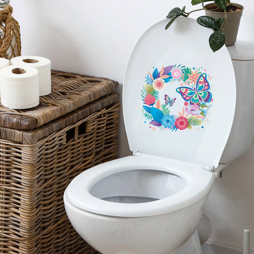 Красивые радужные интерьерные наклейки UND на холодильник/шкафчик/фасад/дверь/унитаз