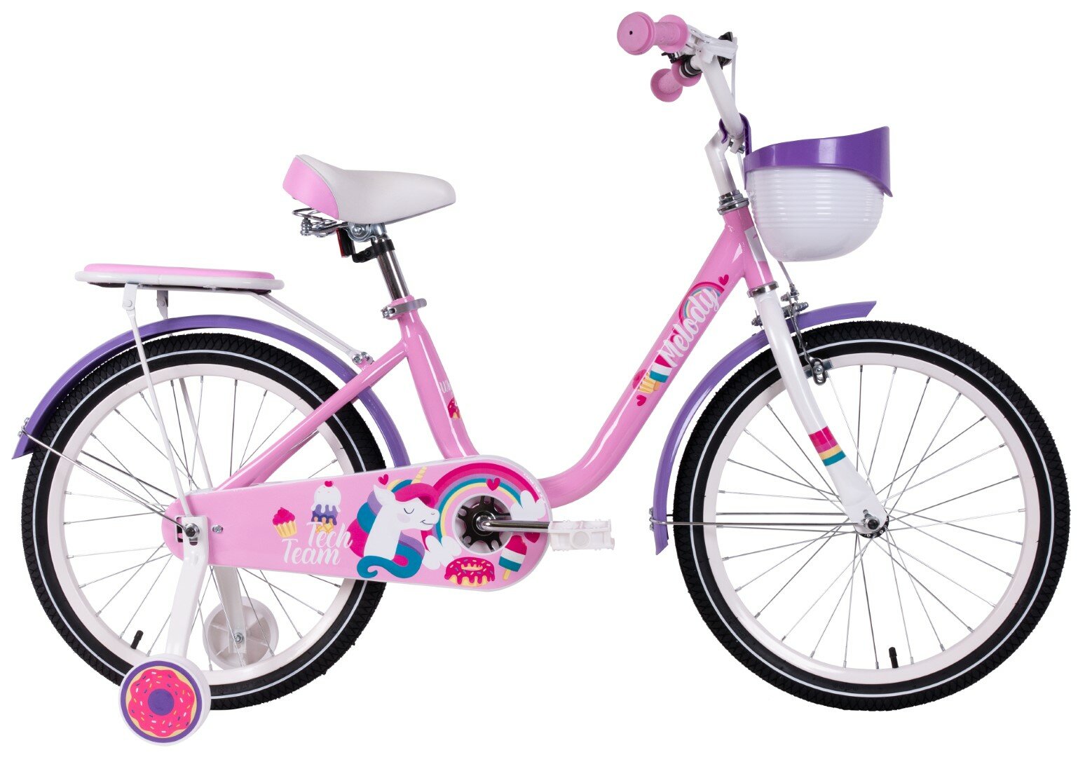 фото Детский велосипед TECH TEAM Melody 14' pink (сталь) NN012350 NN012350
