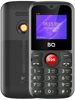 Сотовый телефон BQ 1853 Life черный/красный