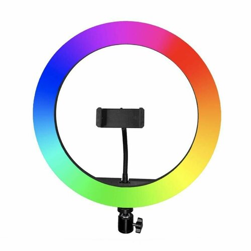 Кольцевая лампа для селфи 33 см MJ33 цветнаябез штатива 197900₽