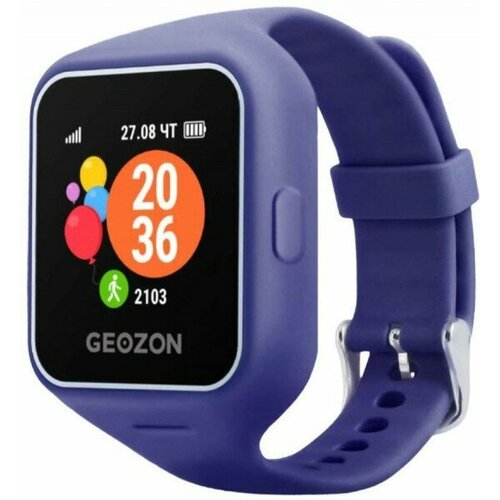 Смарт-часы детские Geozon Life, 1.3, т/син, G-W12DBLU умное носимое устройство смарт часы geozon life red