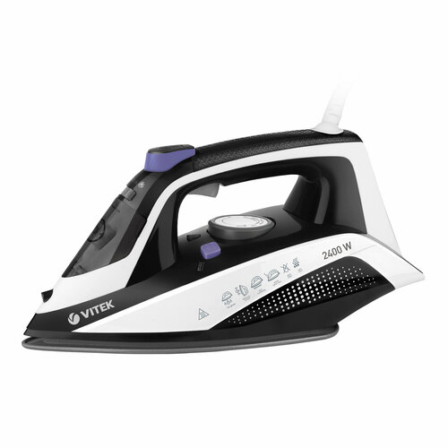 Утюг 2400ВТ керам Покрытие двойное С отпар Самооч противокап ЗАЩ от накипи VITEK 603100₽