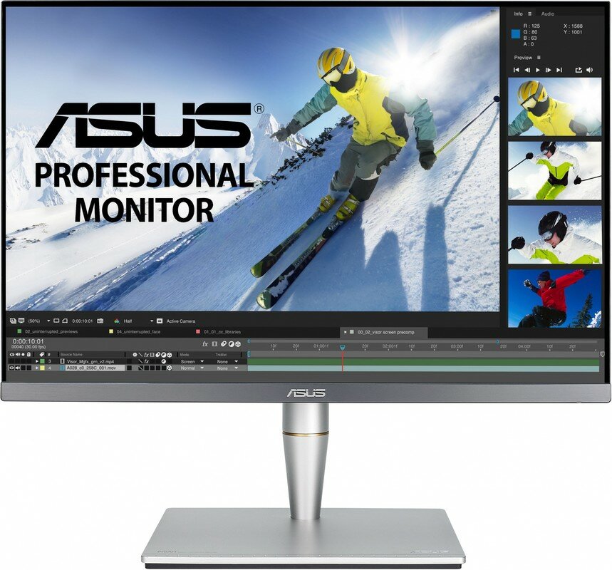 Монитор Asus 24" ProArt PA24AC черный IPS LED 16:10 HDMI M/M матовая HAS Piv 400cd 178гр/178гр 1920x1200 60Hz DP FHD USB 6.5кг