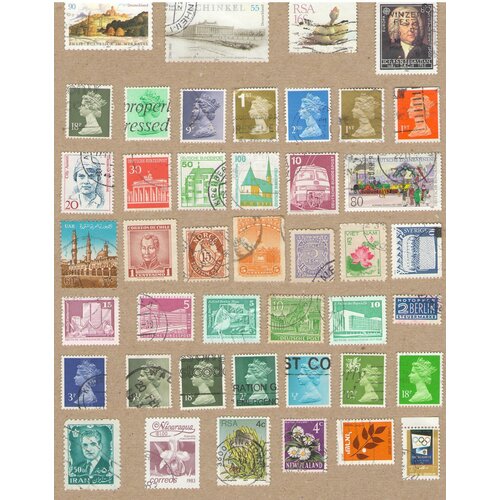 Набор №26 почтовых марок разных стран мира, 43 марки. Гашеные.
