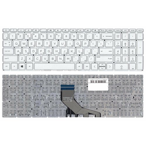 Клавиатура для ноутбука HP 17-CN 17-CP серебристая клавиатура для ноутбука hp 17 cn 17 cp топкейс