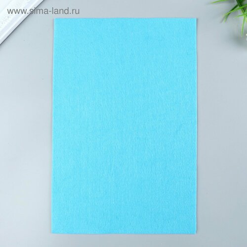 Фетр мягкий 1 мм 20х30 см голубой 10шт 572₽
