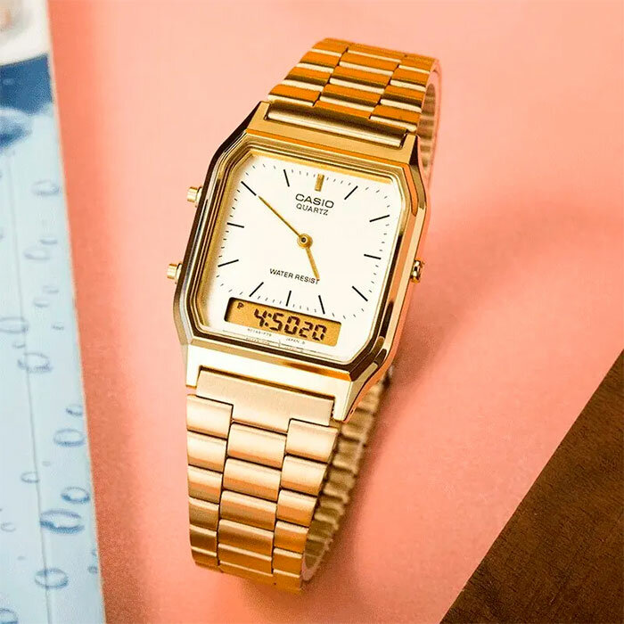Наручные часы CASIO Vintage, золотой — фото 1