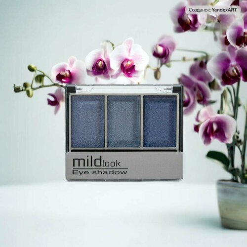 Mild Тени для век тон Трехцветная 17 Светло-голубой синий и темно-синий 515₽