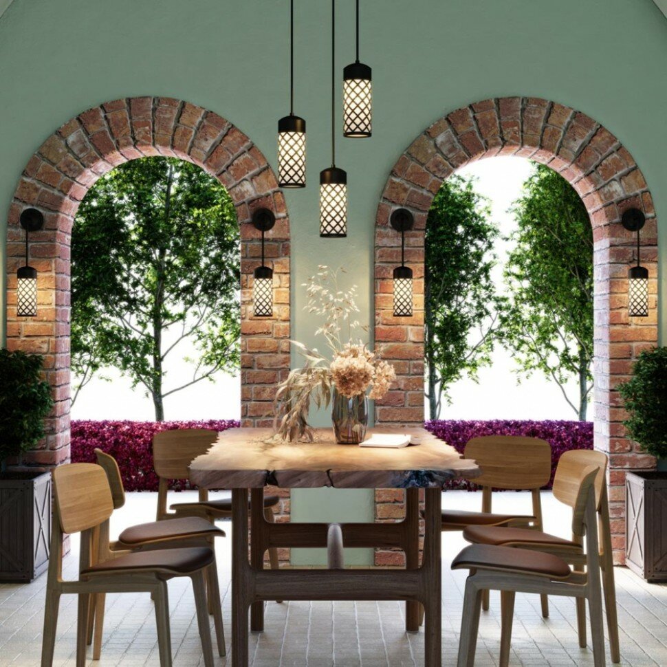 Уличный светильник с лампочкой Odeon Light Dunes 4834/1W+Lamps Е27 Свеча - фото №4