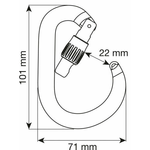 карабин hms k lock trango Карабин Camp NIMBUS LOCK муфта, fuchsia