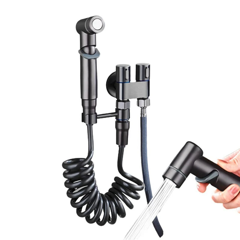 фото Гигиенический душ для унитаза на холодную воду, нержавеющая сталь, серый