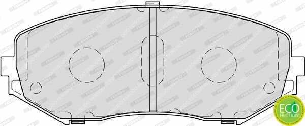 Колодки тормозные дисковые передние для Сузуки Гранд Витара 1997-2006 год выпуска (Suzuki Grand Vitara) FERODO FDB4060
