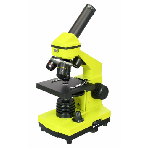 Микроскоп Levenhuk Rainbow 2L PLUS Лайм с набором Levenhuk K50