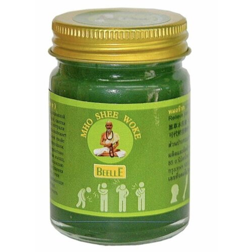 Beelle Green Balm 50g Тайский зеленый бальзам Mho Shee Woke широкого спектра действия