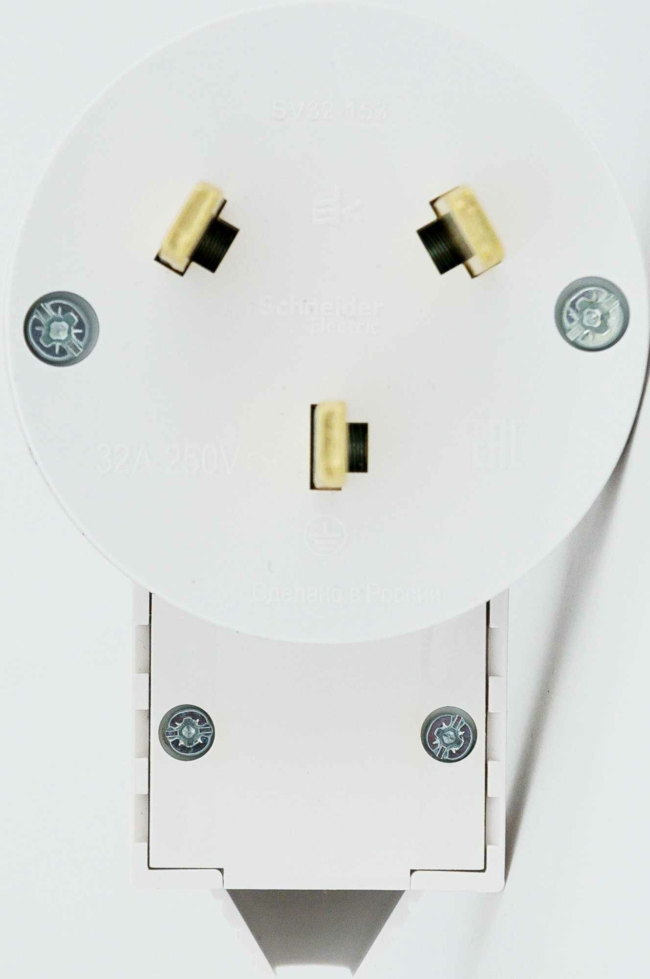 Комплект силовой встраиваемый Schneider Electric W59 розетка, вилка, монтажная коробка, цвет белый - фото №8