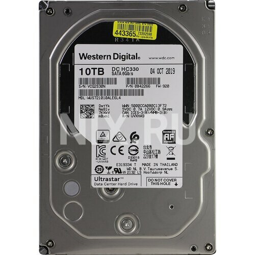 Жесткий диск Western digital Ultrastar DC HC330 10 Тб WUS721010ALE6L4