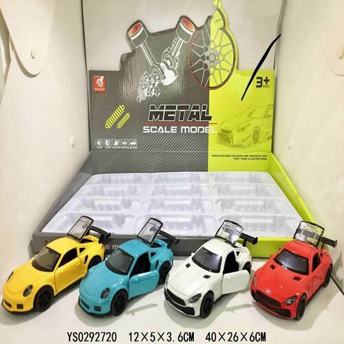 Металлический Гоночная машинка 4 4х5х12 см 12