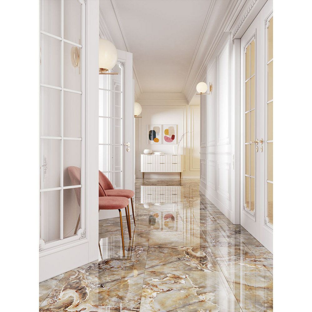 Керамогранит ITC Agyaro Blue HG Sugar 60х60 - фото №2