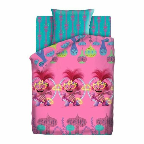 Комплект постельного белья 1,5 спальный из хлопка с одной наволочкой 