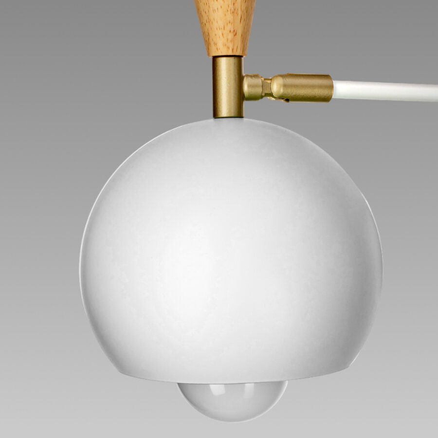 Люстра потолочная Morilla L1161-3, 3 лампы, 6 м², цвет белый Lamplandia - фото №14