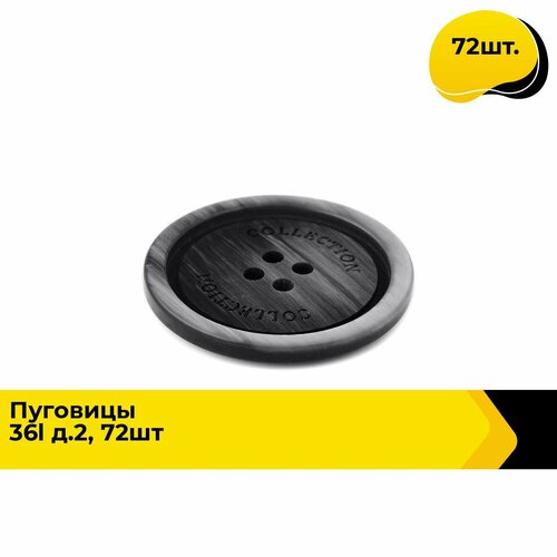 Пуговицы декоративные для рукоделия костюмные набор пуговиц 36L 23 см 72 шт 1257₽
