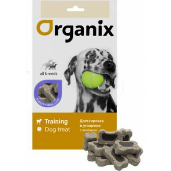Organix Мини-косточки с ягненком для дрессировки всех пород собак (Functional Training & Treat All Breeds)