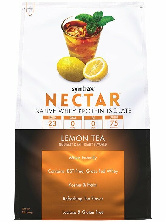 Изолят протеина SYNTRAX Nectar 907 г, Лимонный чай