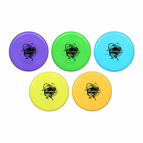 SILAPRO Летающая тарелка пластик d20см 5 цветов 16 штук 1822₽