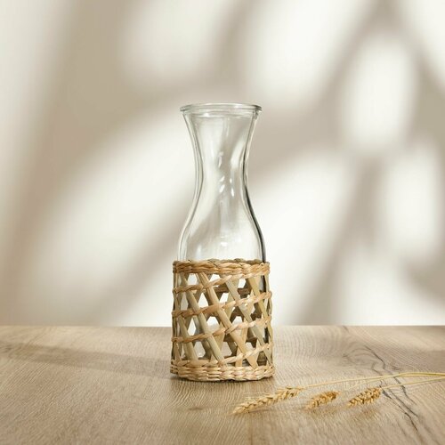 Графин Alta marea 10х10х27 см цв бежевыйпрозрачный стекло 1200 мл 4965₽