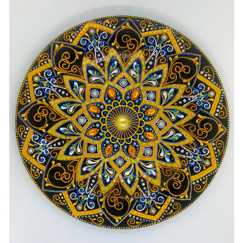 Декоративная тарелка Золотая карусель Авторская работа 2300₽