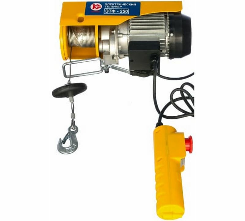 фото Электротельфер Калибр ЭТФ-250