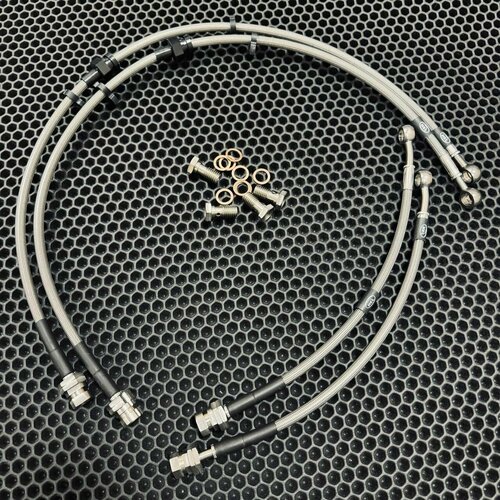 VW Passat B8 ALL Models с электронным ручником Комплект армированных тормозных шланговКомплект армированных тормозных шлангов