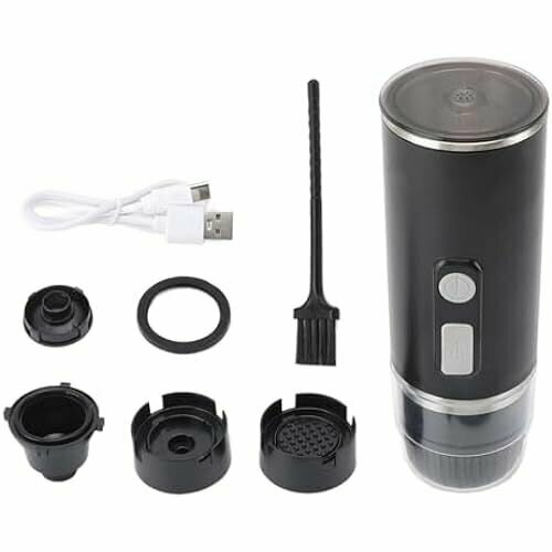 Портативная кофемашина высокого давления Semme на 15 бар заварочный аппарат на одну порцию из АБС-материала для путешествий с USB-кабелем электрическая дорожная кофемашина 1862400₽