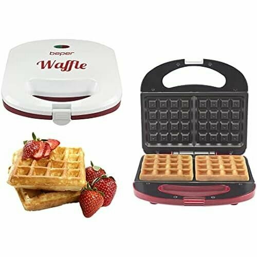 BEPER BT602H Вафельница 700 Вт кабель с теплоизоляционной ручкой красныйбелый 1027900₽