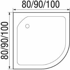 Душевая кабина River Nara Light б/к 90/44 МТ 10000003576