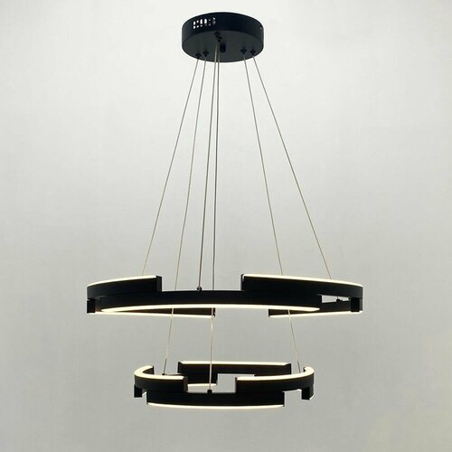 Люстра потолочная регулируемая в стиле минимализм черная Свет Столицы люстра светодиодная 1 режим свечения комнатное освещение до 15 кв м 14990₽