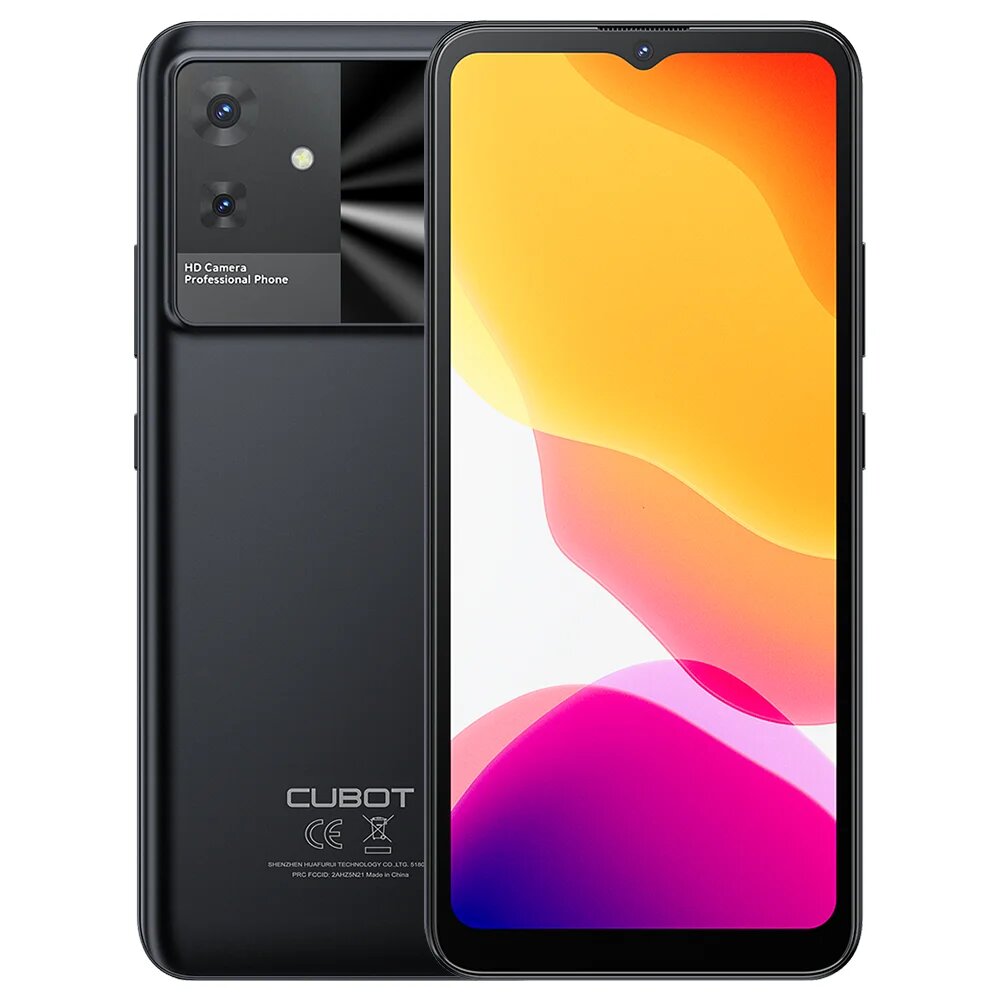 Смартфон Cubot Note 21, 6/128ГБ, global, Cubot, Note 21, Смартфон, Черный, 6ГБ, 128ГБ, global, Новый